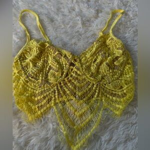 Yellow Lace Bralette